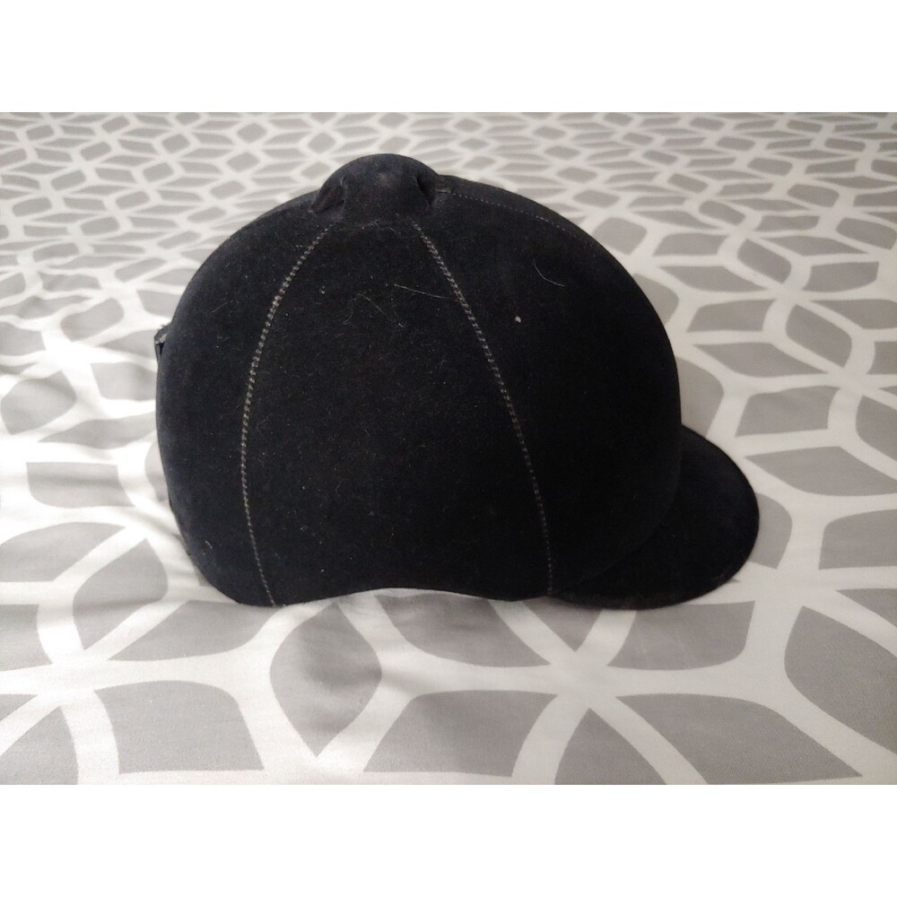 Vintage English Velvet Riding Helmet size 6 5/8  - 1992 - Equestrian Collectible